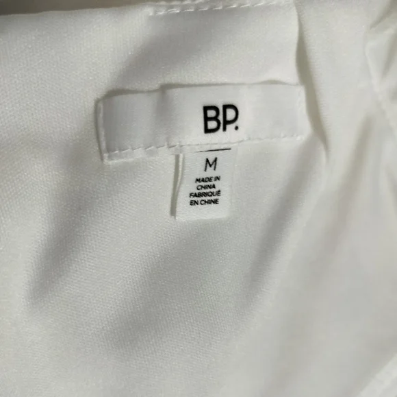 BP. White romper embroidered strappy back scalloped lace size M - Picture 13 of 14
